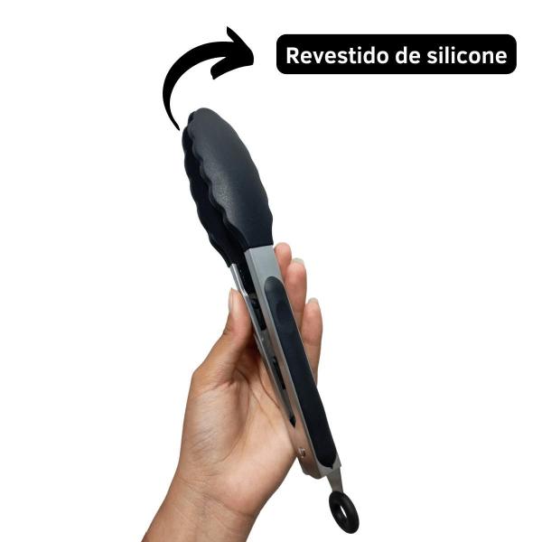 Imagem de Kit Utensílios Cozinha Silicone 12 Peças Antiaderente