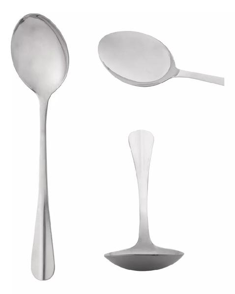 Imagem de Kit Utensílios De Cozinha 5 Peças Inox Prata Positano - Lyor