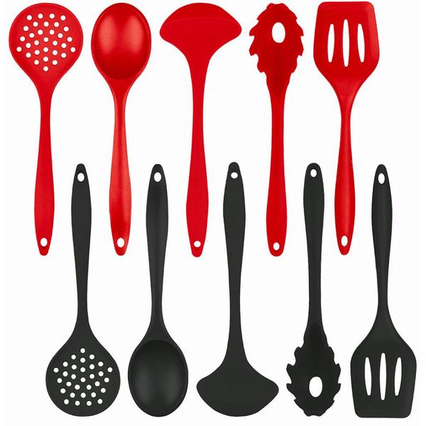 Imagem de Kit Utensílios de Cozinha Conjunto de Talheres em Silicone Linha Premium