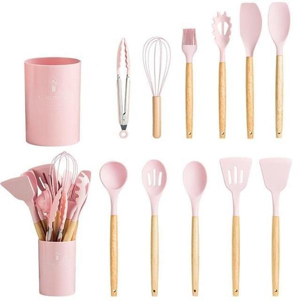 Imagem de Kit Utensílios De Cozinha De Silicone - 12 Peças