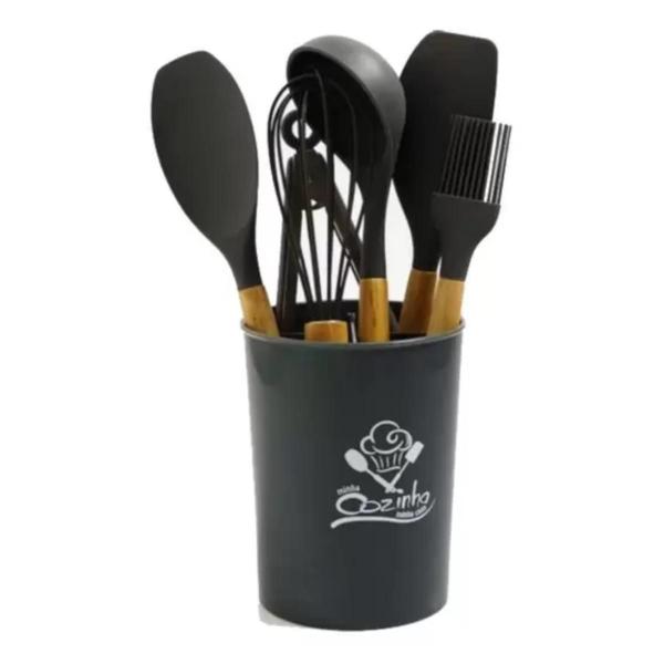 Imagem de Kit Utensílios De Cozinha Restaurante Silicone Domésticos