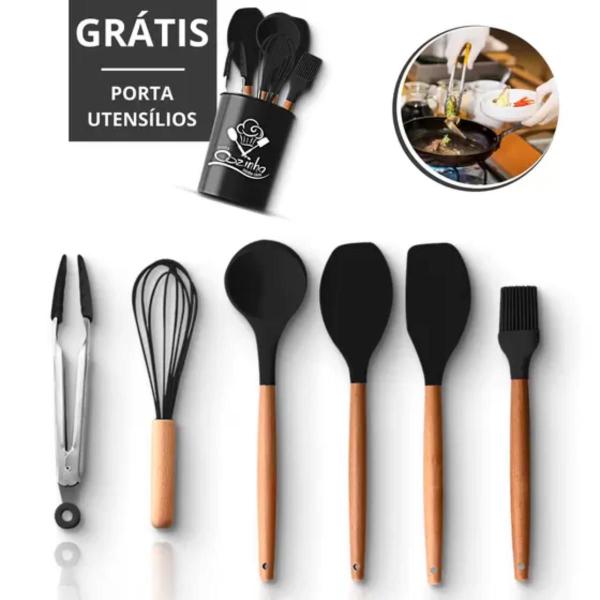 Imagem de Kit Utensílios De Cozinha Restaurante Silicone Domésticos