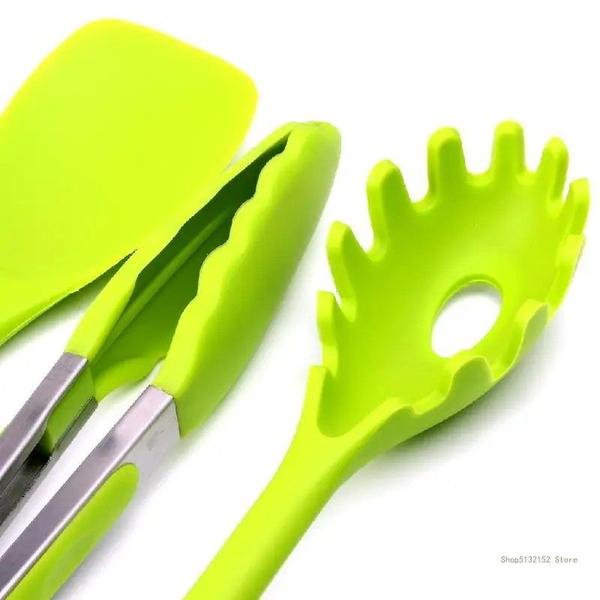 Imagem de Kit Utensílios De Cozinha Todo Em Silicone 10 Peças