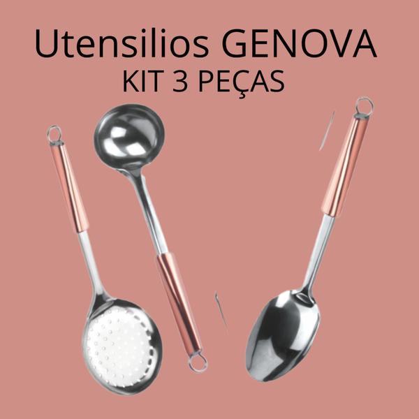 Kit utensílios genova 3 peças - KEHOME Imagem de Kit utensílios genova 3 peças