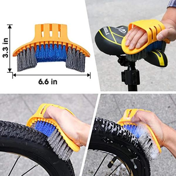 Kit Utensílios P/ Limpeza De Bicicleta Cambio Corrente Pneu