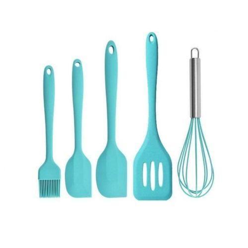 Kit Utensílios Silicone Cozinha 5 Peças - Shopmix Imagem de Kit Utensílios Silicone Cozinha 5 Peças