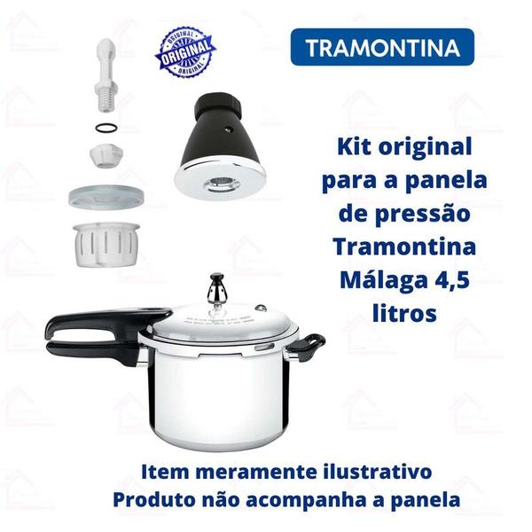 Imagem de Kit Válvula De Trabalho Original Panela Pressão Tramontina Málaga 4,5L