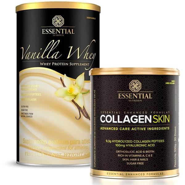 Imagem de Kit Vanilla Whey Protein 450G + Collagen Skin 330G Essential