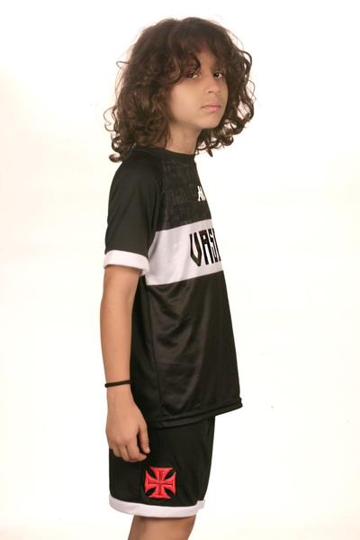 Imagem de Kit Vasco Camiseta e Shorts Infantil e Juvenil Oficial Kappa