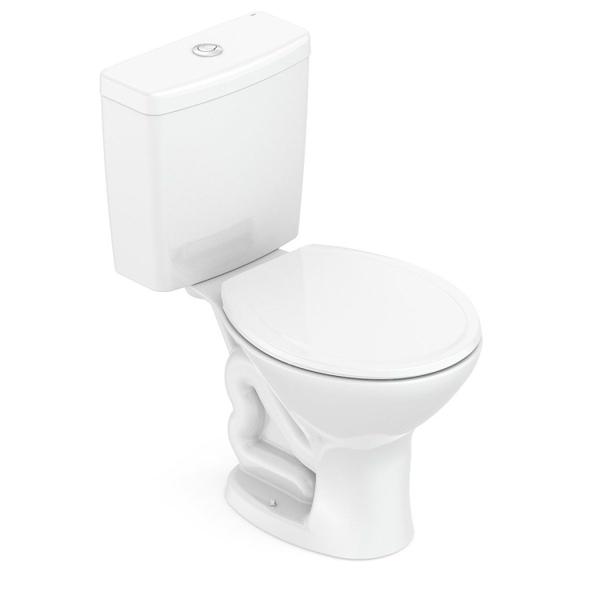 Kit Vaso Sanitário com Caixa Acoplada e Assento Saveiro Celite Imagem de Kit Vaso Sanitário com Caixa Acoplada e Assento Saveiro Celite