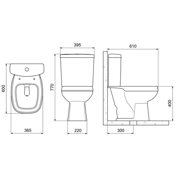 Kit Vaso Sanitário com Caixa Acoplada e Assento Soft Close Avant Incepa Imagem de Kit Vaso Sanitário com Caixa Acoplada e Assento Soft Close Avant Incepa