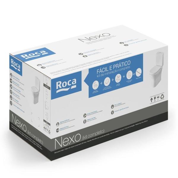 Kit Vaso Sanitário com Caixa Acoplada e Assento Soft Close Nexo Roca Imagem de Kit Vaso Sanitário com Caixa Acoplada e Assento Soft Close Nexo Roca