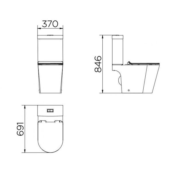 Imagem de Kit Vaso Sanitário Liss Com Caixa Acoplada E Assento E Acessórios Branco Docol