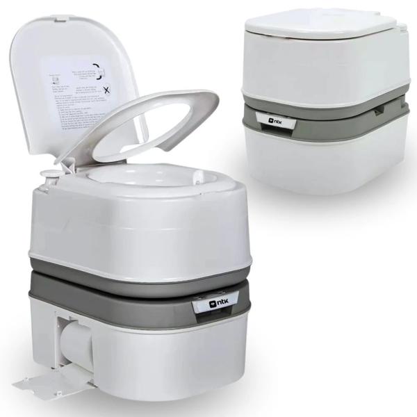 Imagem de Kit Vaso Sanitario Portatil Porta Potti Ecocamp Comfort 24 L  Pia Lavatorio Camping e Eco Bac Bus Ntk 250ml  Nautika