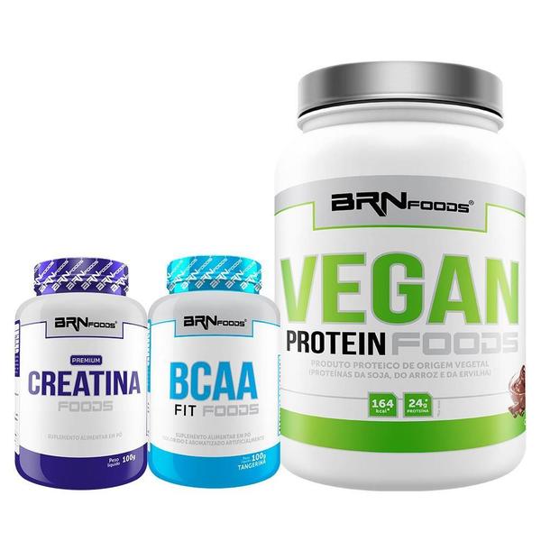 Imagem de Kit Vegan Protein 500G+ Premium Creatina 100G