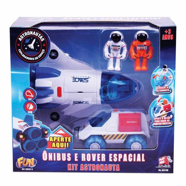 Imagem de Kit Veículos e Mini Bonecos - Astronautas - Ônibus e Rover Espacial - Fun Divirta-se