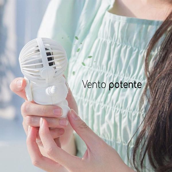 Kit Ventilador Portatil Usb Recarregavel De Mesa Astronauta - Made Basics Imagem de Kit Ventilador Portatil Usb Recarregavel De Mesa Astronauta