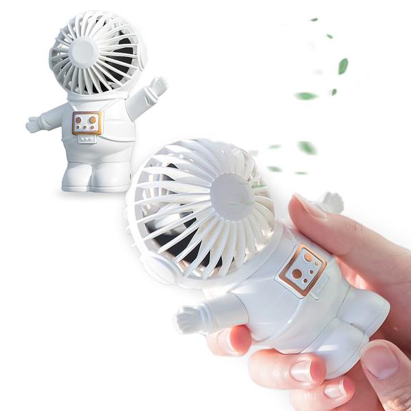 Kit Ventilador Portatil Usb Recarregavel De Mesa Astronauta - Made Basics Imagem de Kit Ventilador Portatil Usb Recarregavel De Mesa Astronauta