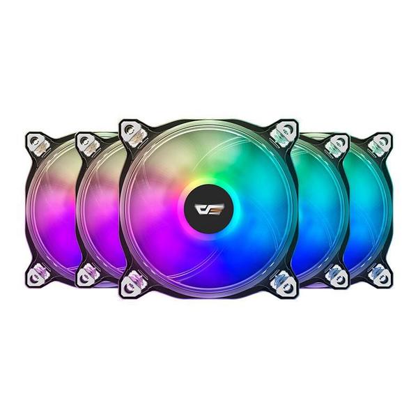 Imagem de Kit Ventoinhas Aigo DarkFlash CF8 Pro 5in1, ARGB, 5x120mm, CF8Pro-5IN1-ARGB