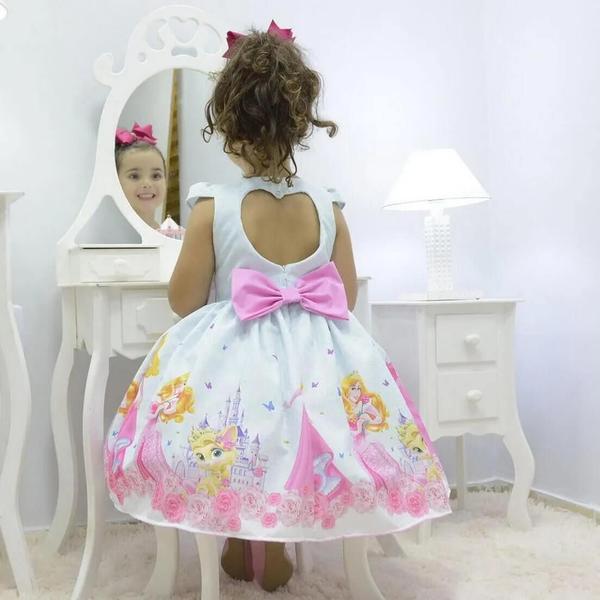 Imagem de Kit Vestido Princesa Aurora - Bela Adormecida + saia filó + laço