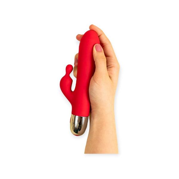 Imagem de Kit Vibrador 10 Modos de Vibração Handy  Lovetoys e Vibrador Líquido I Hot Crazy Vibe Frutas Vermelhas Tentare