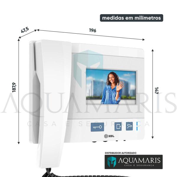 Kit Vídeo Porteiro Eletrônico Hdl Coletivo 3 Pontos Predial Imagem de Kit Vídeo Porteiro Eletrônico Hdl Coletivo 3 Pontos Predial