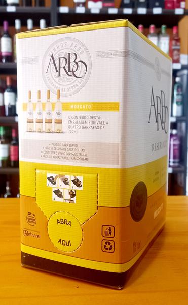 Imagem de Kit Vinho Arbo Moscato Branco Seco Bag In Box 3L 2uni