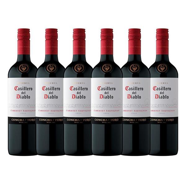 Kit Vinho Chileno Casillero Del Diablo Cabernet Sauvignon 375Ml - 6 Garrafas Imagem de Kit Vinho Chileno Casillero Del Diablo Cabernet Sauvignon 375Ml - 6 Garrafas