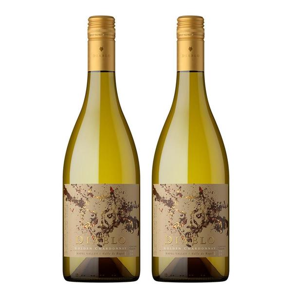 Imagem de Kit Vinho Chileno Diablo Golden Chardonnay - 2 Garrafas