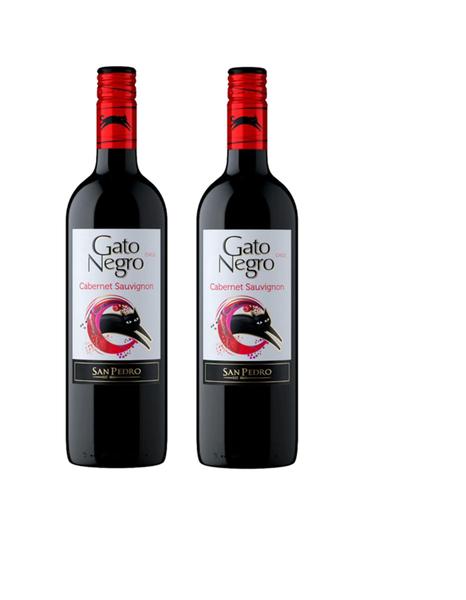 Kit Vinho Gato Negro Cabernet Sauvignon 750ml 2 unidades Imagem de Kit Vinho Gato Negro Cabernet Sauvignon 750ml 2 unidades