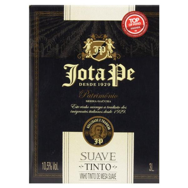 Imagem de Kit Vinho Jota Pe Tinto Suave Casa Perini Bag in Box 3L 2uni