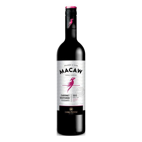 Imagem de Kit Vinho Macaw Cabernet Sauvignon Tinto Demi-Sec 750ml 2uni