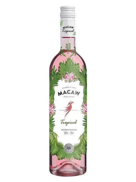 Imagem de Kit Vinho Macaw Frisante Tropical Rose Casa Perini 750ml 2un