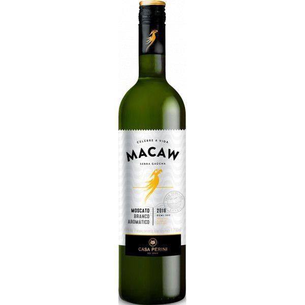 Imagem de Kit Vinho Macaw Moscato Branco Aromático Demi-Sec 750ml 2uni