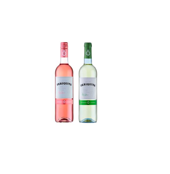 Imagem de Kit Vinho Periquita Rosé Meio Seco + Branco Seco 750ml cada