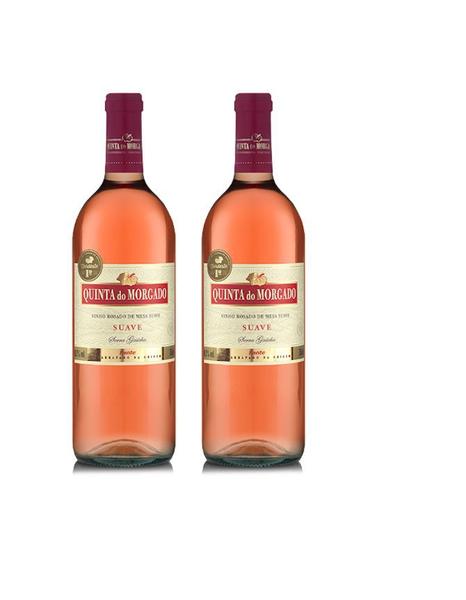 Kit Vinho Quinta do Morgado Rosado Suave 750ml 2 unidades Imagem de Kit Vinho Quinta do Morgado Rosado Suave 750ml 2 unidades