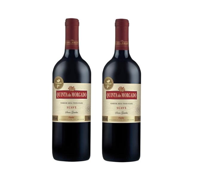 Imagem de Kit Vinho Quinta Do Morgado Tinto Suave 750ml 2 unidades