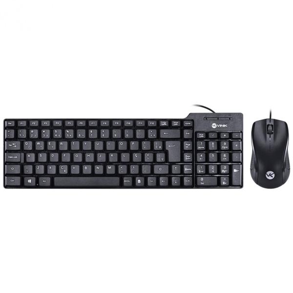 Imagem de Kit Vinik 10 - Teclado USB DYNAMIC DT150 e Mouse 1000 DPI CM100 (com Fio) + Hub Usb 3.0