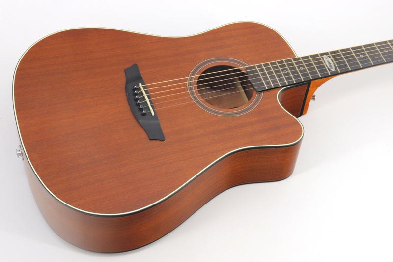 Imagem de Kit Violão Elétrico Strinberg SD200C Mahogany Folk Aço Capa