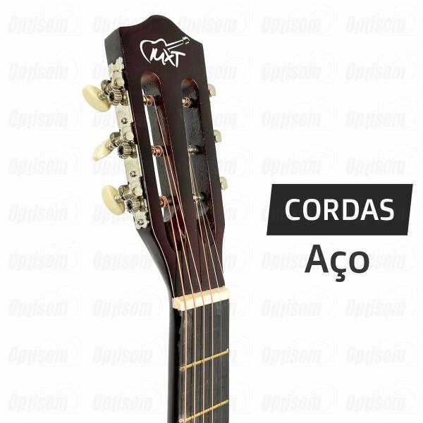 Imagem de Kit Violão Eletroacústico Cutway Aço 39" Mxt Com Equalizador + Capa + Suporte