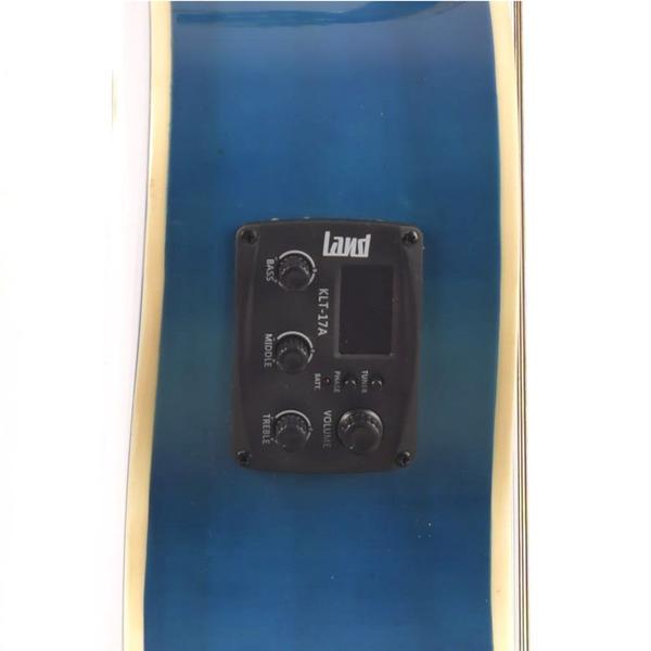 Imagem de Kit violão land eletroacústico nylon azul capa correia afinador
