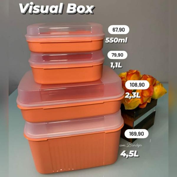 Imagem de Kit Visual Box,4 peças-Tupperware.