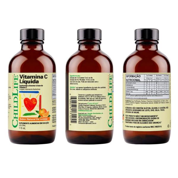 Imagem de Kit Vitamina C 118ml + D3 30ml + Ferro Líquido 118ml ChildLife Essentials Suplemento Infantil