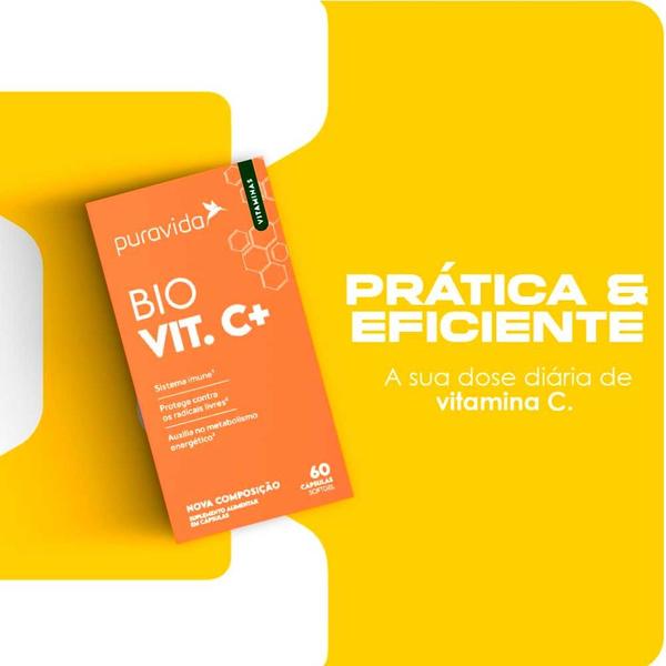 Imagem de Kit Vitamina C Lipossomal + Vitamina D3 Synergy 60 Caps - Pura Vida