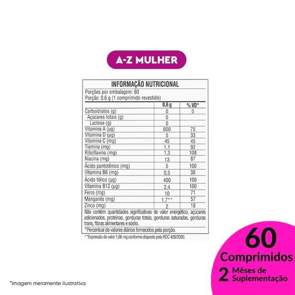 Imagem de Kit Vitamina Lavitan A-Z Mulher + Homem Polivitamínico 60 Cpr - Cimed