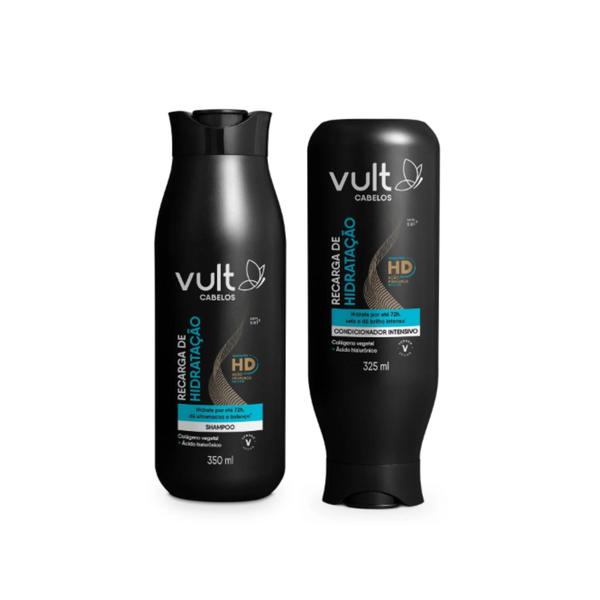 Imagem de Kit Vult Cabelos Recarga de Hidratação Shampoo 350ml + Condicionador 325ml