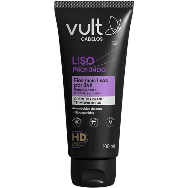 Imagem de Kit Vult Liso Profundo Shampoo Condicionador E Defrizante