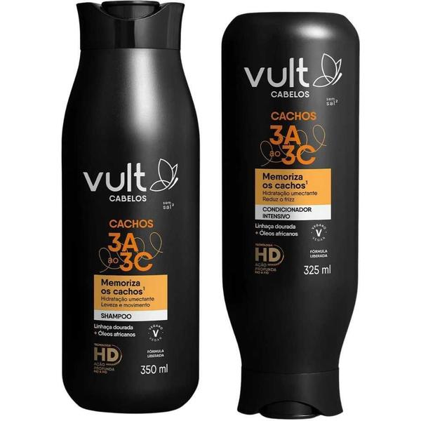 Imagem de Kit Vult Shampoo 350Ml E Condicionador 325Ml Cachos