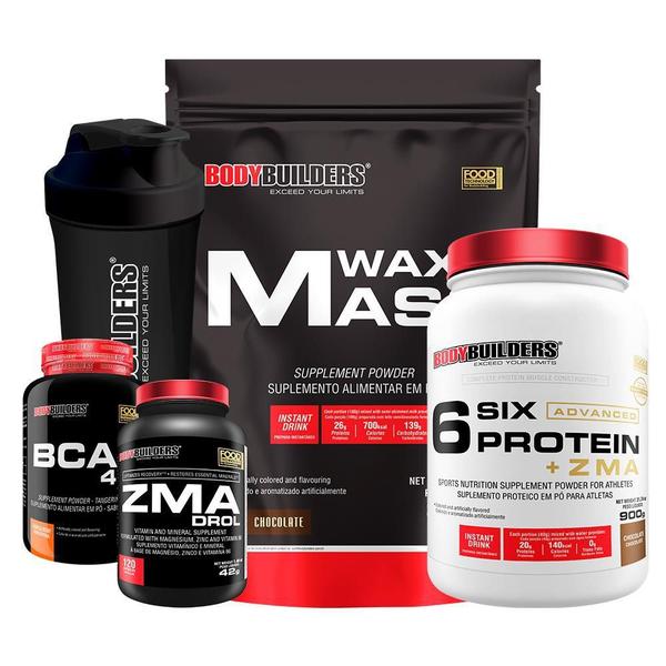 Imagem de Kit Waxy Mass 3Kg+ Six Protein 900G