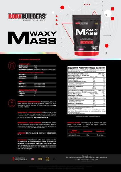 Imagem de Kit Waxy Mass 3Kg+ Six Protein 900G